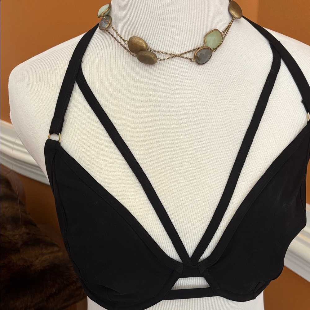 Miss Mandalay UK 32E bikini top strappy EUC - Picture 4 of 14
